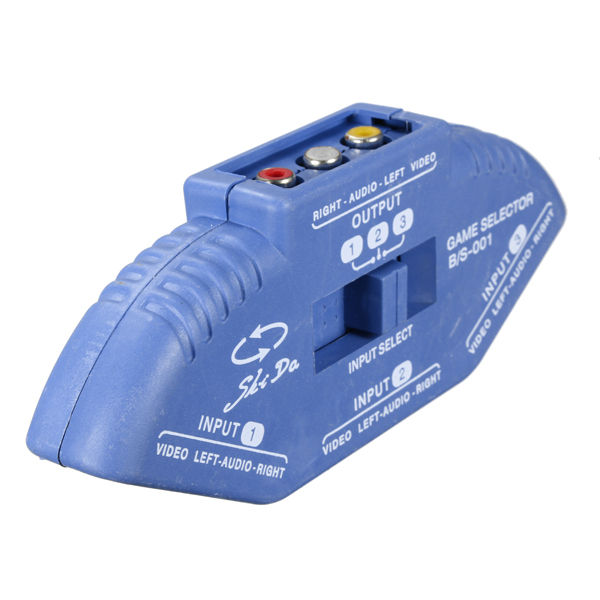 3 IN 1 Audio Video Av Selector Switcher Switch Box A/v Multi Input Output Console