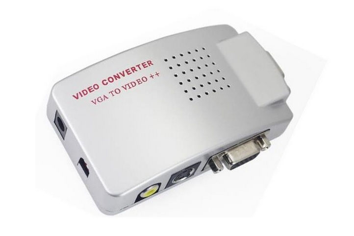 PC VGA to TV AV RCA Signal Adapter Converter Video Switch Box