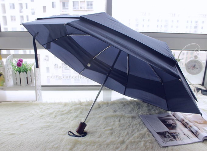 Original Double Windguard Multicolor One Press Umbrella