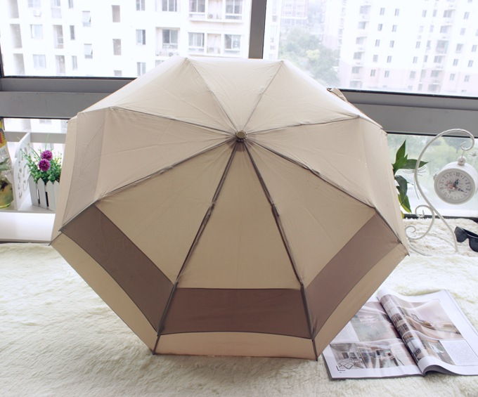 Original Double Windguard Multicolor One Press Umbrella