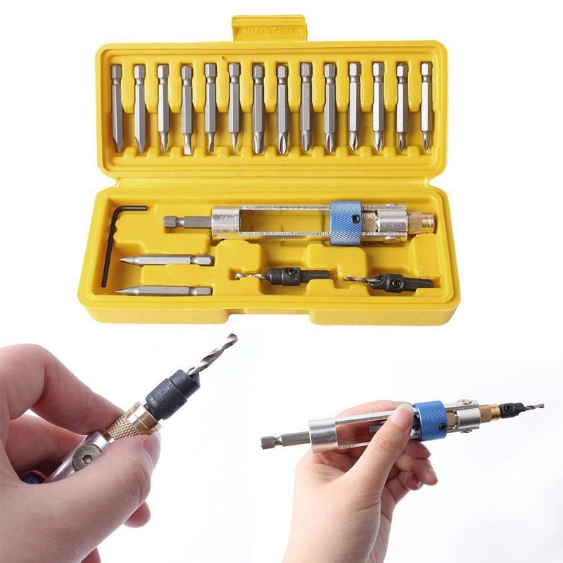 Anton Tools Kit of Half Time Drill High Speed 20 bits Drill Driver Screwdriver Head Tools