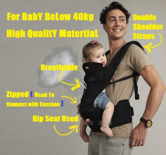 Aiebo Baby Hipseat Seat Baby Carrier (Newborn up to 20 kgs)