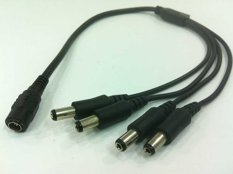 CCTV 1 to 4 Spliter Power Cable