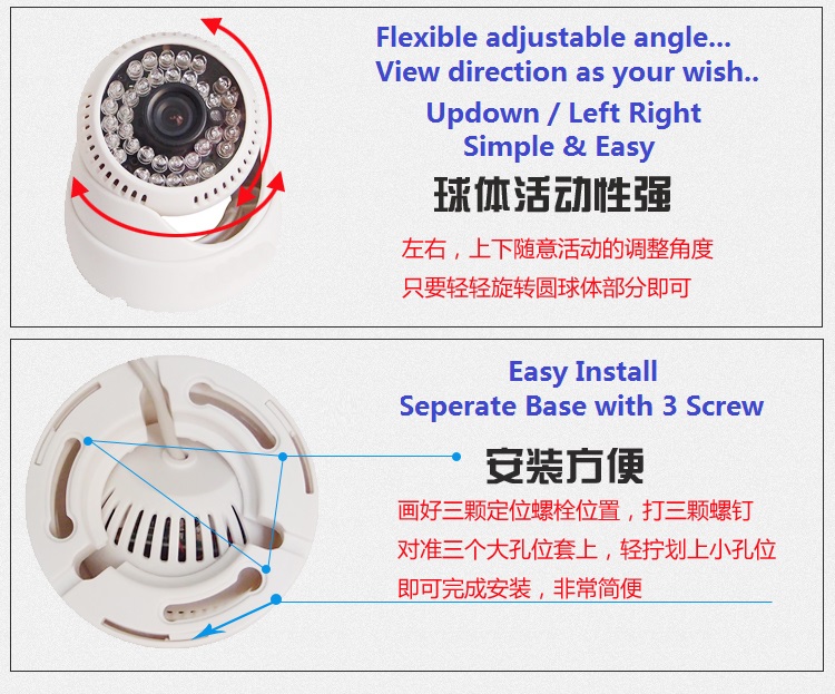 New CCTV Dome Camera 1/3 New CCTV Dome Camera 1/3