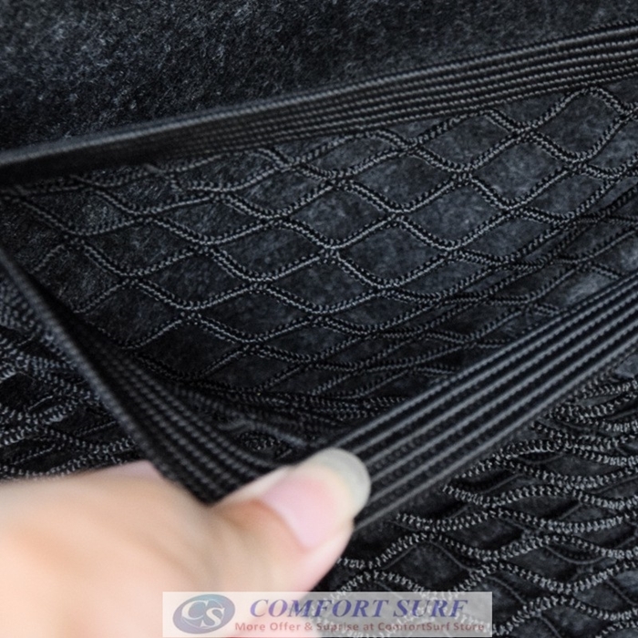Car Trunk Organizer Velcro Stick String Mesh Net Pocket Shelf Storage