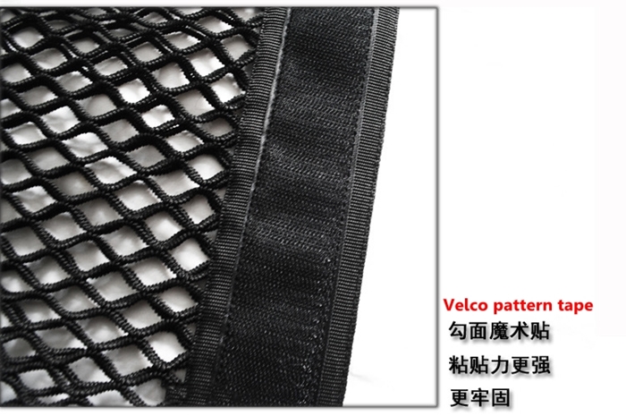 Car Trunk Organizer Velcro Stick String Mesh Net Pocket Shelf Storage