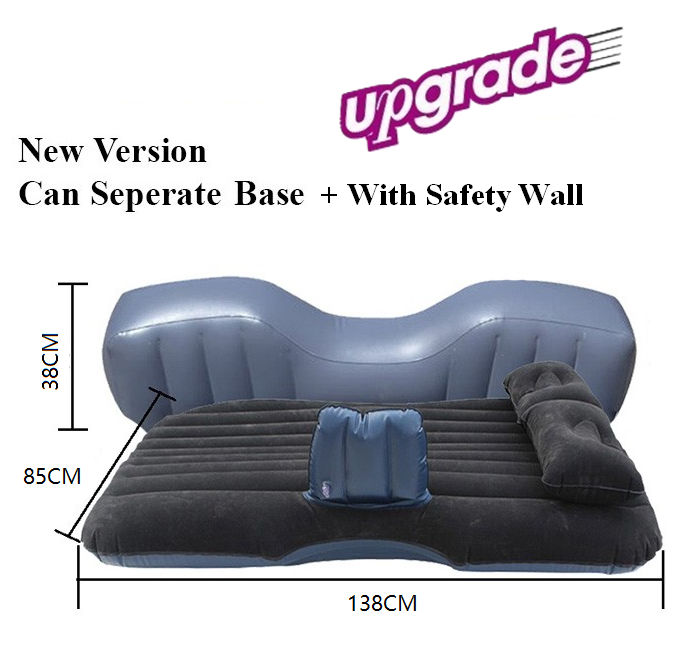 Easy Carry Lightweight Inflatable Car Air Bed Mattress for Back Seat for Travle/Camping!