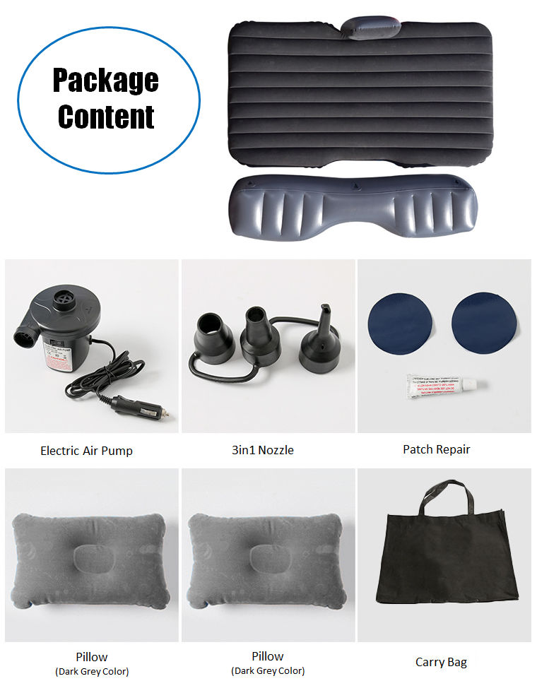Easy Carry Lightweight Inflatable Car Air Bed Mattress for Back Seat for Travle/Camping!