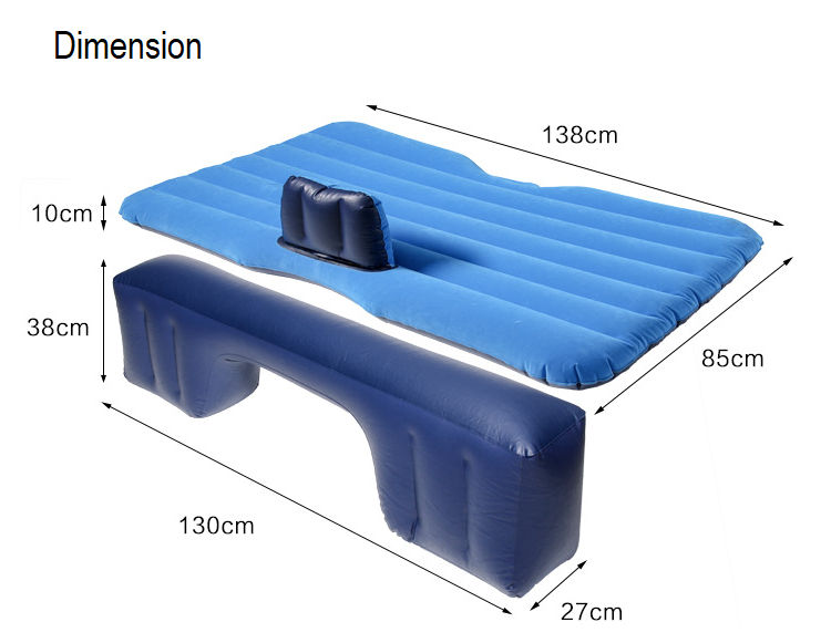 Easy Carry Lightweight Inflatable Car Air Bed Mattress for Back Seat for Travle/Camping!