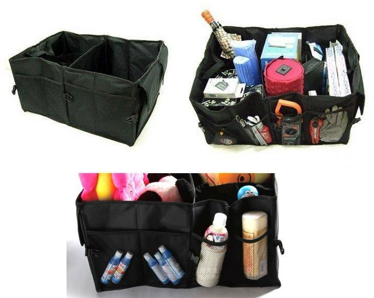 Portable & Foldable Car Trunk Rear Boot Organizer Storage Case Bag