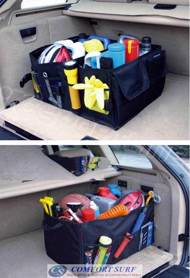 Portable & Foldable Car Trunk Rear Boot Organizer Storage Case Bag