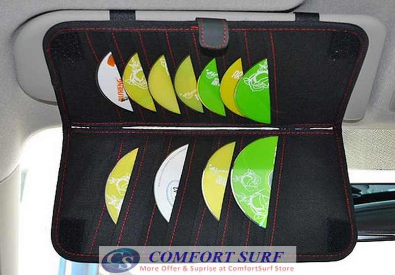 Fashion Red / White Wine Series Car Sun Visor CD / Tissue Box / Pater Holder for Car Vehicles