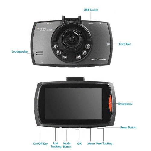 Car DVR Camera Dash Cam Video 2.4 LCD Car Cam Recorder