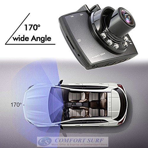 Car DVR Camera Dash Cam Video 2.8 LCD wf Reverse Cam Car Cam Recorder