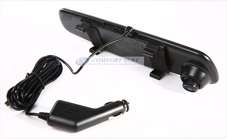 3.5 inch Blue Base Mirror Car Cam DVR Rear View Mirror Camera Video Recorder