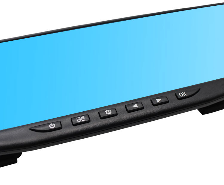 3.5 inch Blue Base Mirror Car Cam DVR Rear View Mirror Camera Video Recorder