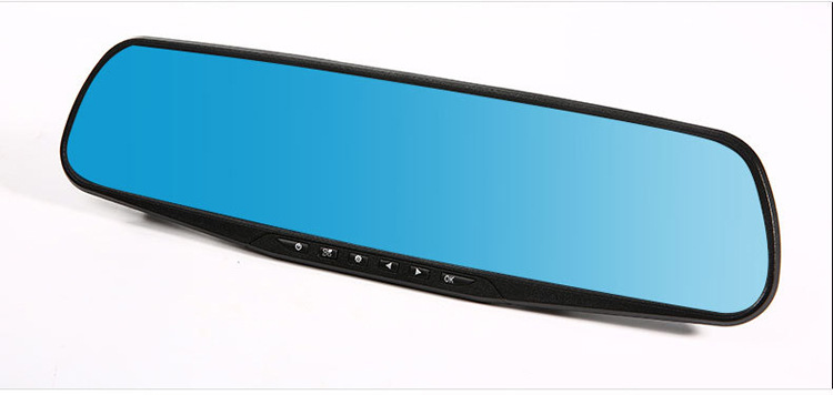 3.5 inch Blue Base Mirror Car Cam DVR Rear View Mirror Camera Video Recorder