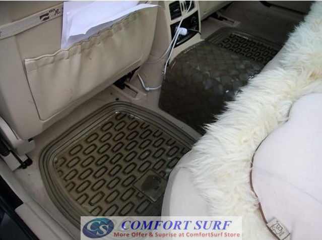 Advance Thickness Full Set 5 Pieces Transparent PVC Waterproof Car Floor Non-Slip Mat Carpet