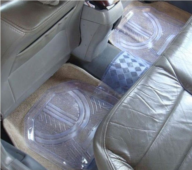 Full Set 5 Pieces PVC Waterproof Car Floor Non-Slip Mat Carpet