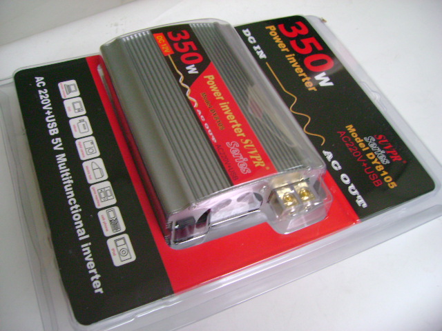 350W 12V DC To AC 220V + USB 5V Car Power Inverter