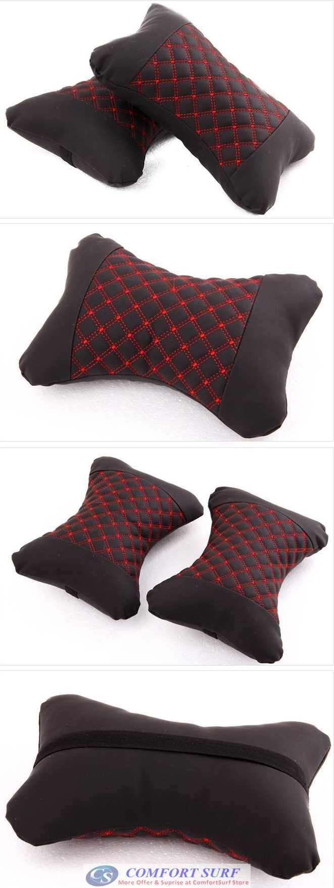 Car Seat Neck / Head Comfortable Support Pillow (One Pair)
