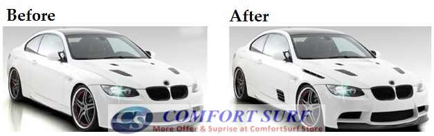 Car Simulation Vent / Decorative Shark Gill Car Side Vents (One Pair)