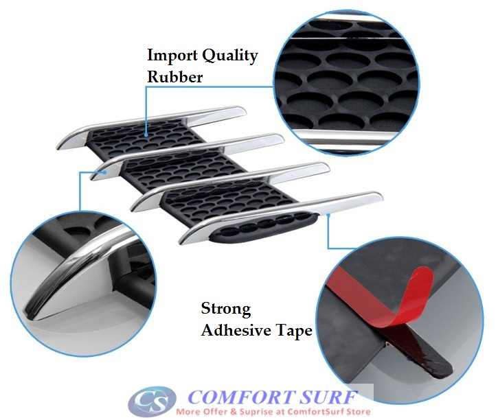 Car Simulation Vent / Decorative Shark Gill Car Side Vents (One Pair)