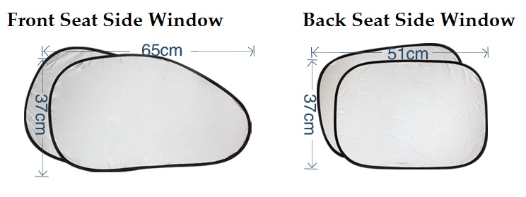 NEW STOCK! 1 Pack with 6 Grey Car Sun Shade