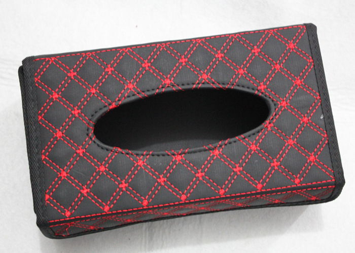 Latest Design !! Leather Red Wine Series Tissue Paper Box Holder