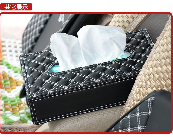 Latest Design !! Leather Red Wine Series Tissue Paper Box Holder