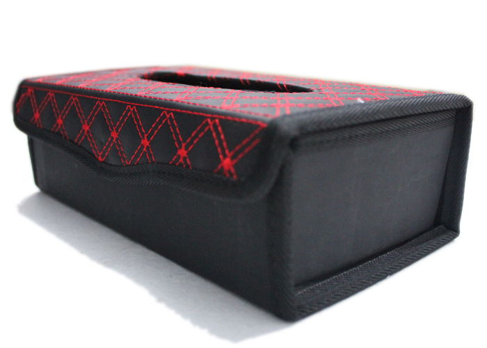 Latest Design !! Leather Red Wine Series Tissue Paper Box Holder