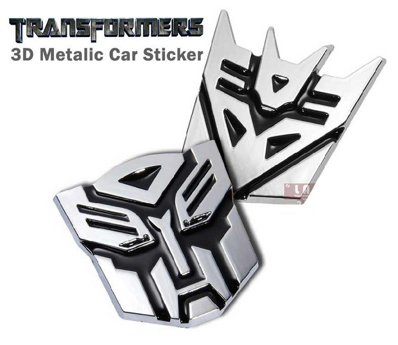 Car 3D Transformer AUTOBOT DECEPTICON Logo Decorate Sticker