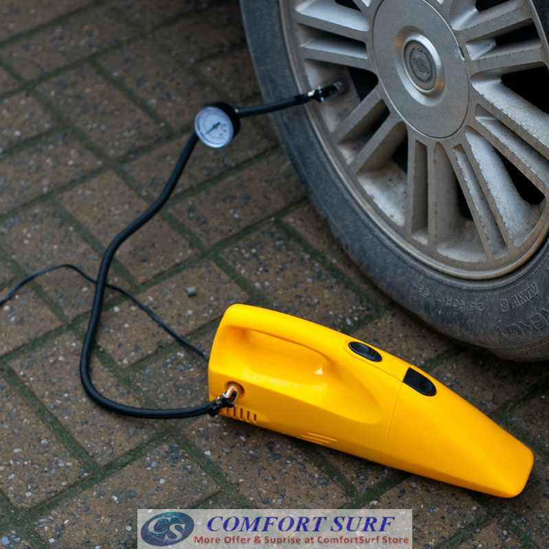 2 in 1 Car Dual Function Tire Inflator with Vacuum Cleaner