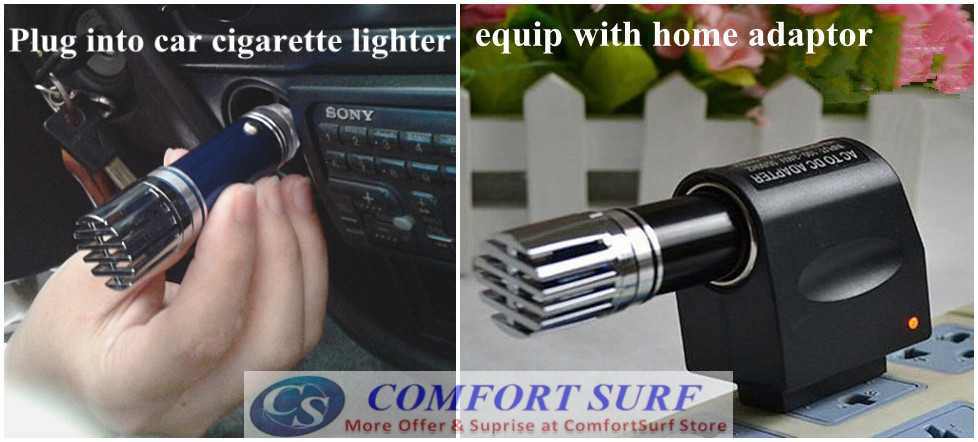 100% Original Car Air Purifier Ionizer Remove Cigartte Smoke Clean Air Freshner