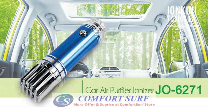 100% Original Car Air Purifier Ionizer Remove Cigartte Smoke Clean Air Freshner
