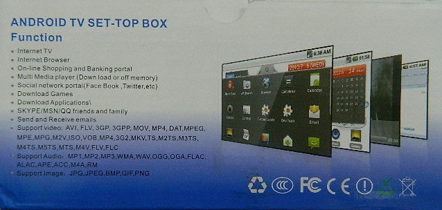 Rockchip RK 2918 1.2Ghz 512MB Google Android TV PC Box Rockchip RK 2918 1.2Ghz 512MB Google Android TV PC Box