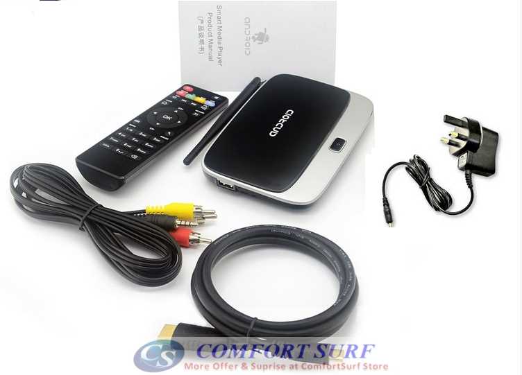 Latest CS918 Quad Core Android 4.4 Smart TV Box optional Air Keyboard Mouse