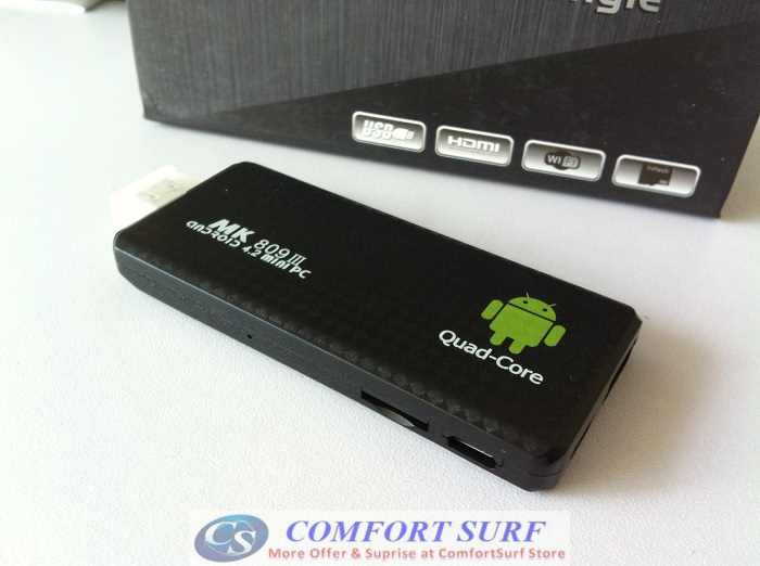 MK809 III Android 4.2 2GB RAM Mini PC TV Dongle - - Turn Your TV into A Smart TV with android 4.1 Jelly Bean
