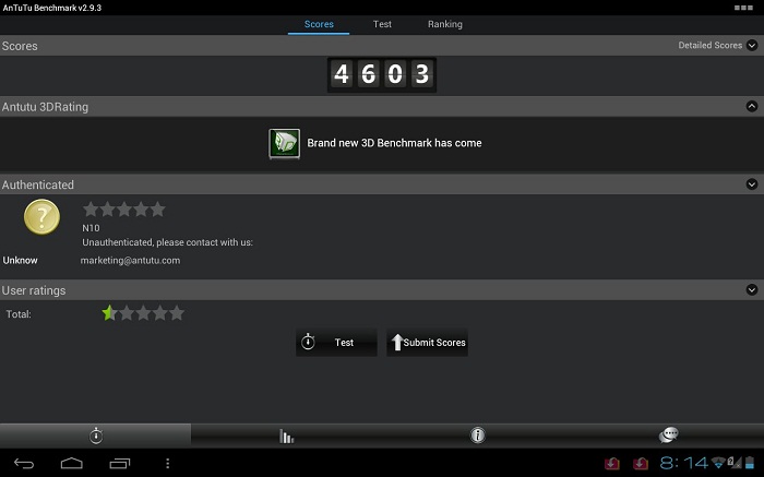 Sanei
N10 3G Dual Core 10.1 inch Android 4.0.4 1GB RAM
+4GB IPS 10 point Capacitive Touch Screen