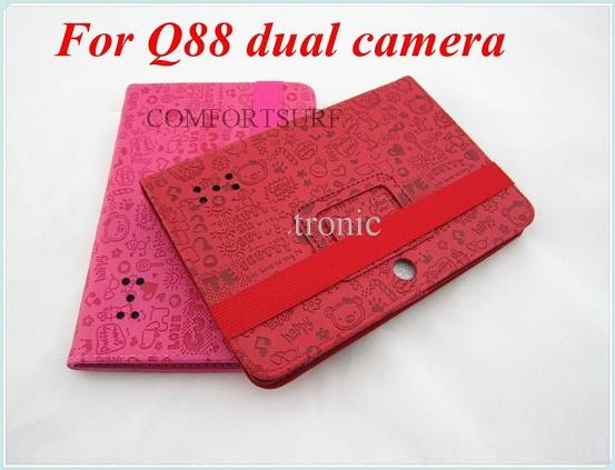 Netpad A13 Back Camera Hole Tablet PC Cartoon Lovely Leather Casing