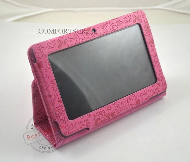 Netpad A13 Back Camera Hole Tablet PC Cartoon Lovely Leather Casing