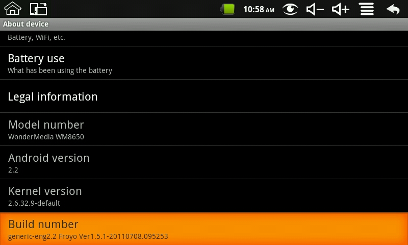7inch Epc android 2.2 netbook market