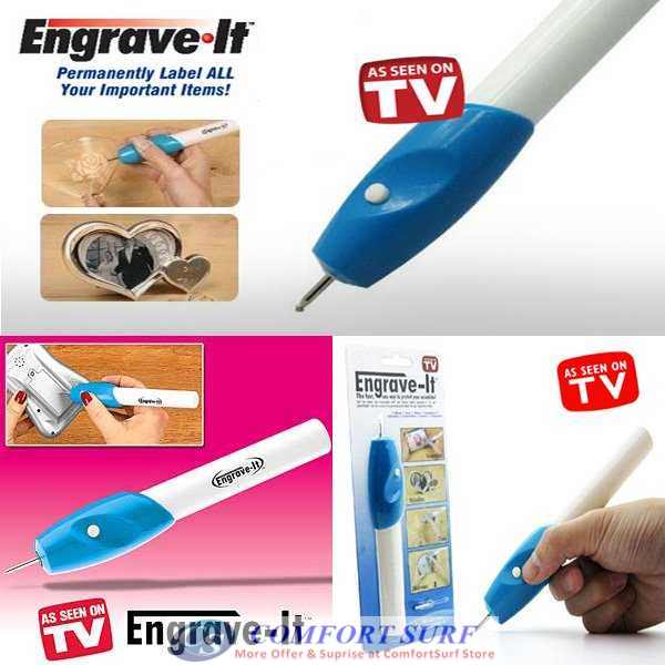 Engrave IT Electric Engraving Pen Carving and Labelling on Any Surface / Phone / Notebook / Survenir