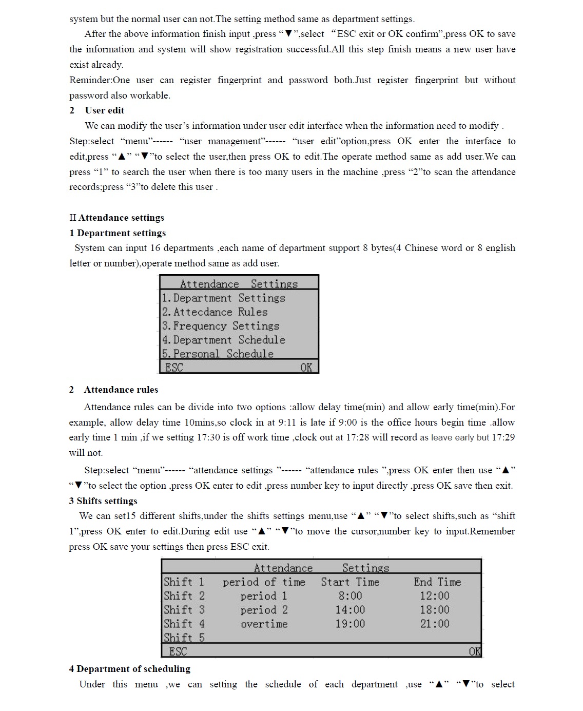 SOONYE Fingerprint English User Manual