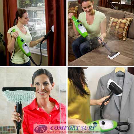 H2O Mop X5 5in1 Multi-Floor Steam Mop Cleaner Steamer with Accessories