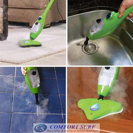 H2O Mop X5 5in1 Multi-Floor Steam Mop Cleaner Steamer with Accessories