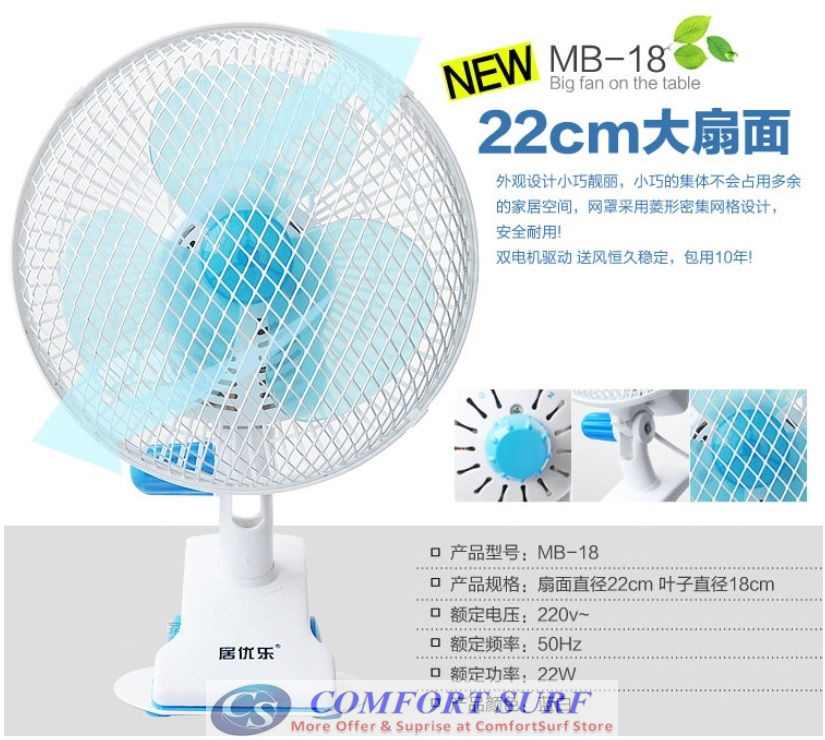 Mini Portable Strong Wind Blow Rotatable Fan with Stand Holder Clip