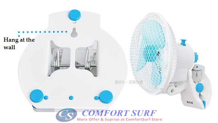 Mini Portable Strong Wind Blow Rotatable Fan with Stand Holder Clip