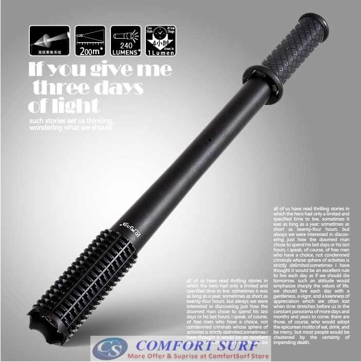 Self Defence Baseball  Style Stick Torchlight