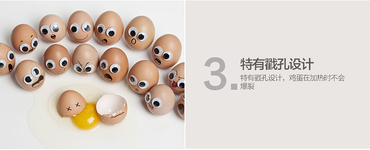 Multifunctional Egg Steaer / Boilder with Free Stainless Stell Bowl and Splitter, Easy Use & Convenient